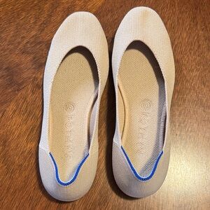 Rothy’s 8.5 The Square Flat, Ecru